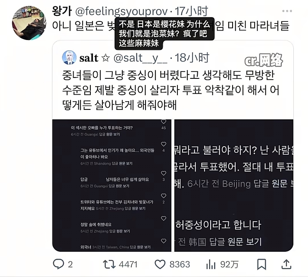 韩追星女不满被叫泡菜妹 是麻辣妹 是火锅妹 是饺子妹 是包子妹 是元宵妹....