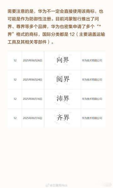 Babycare公布甲酰胺检测报告拿下"仙界"、"天界"等，华为再申"世界"商标
