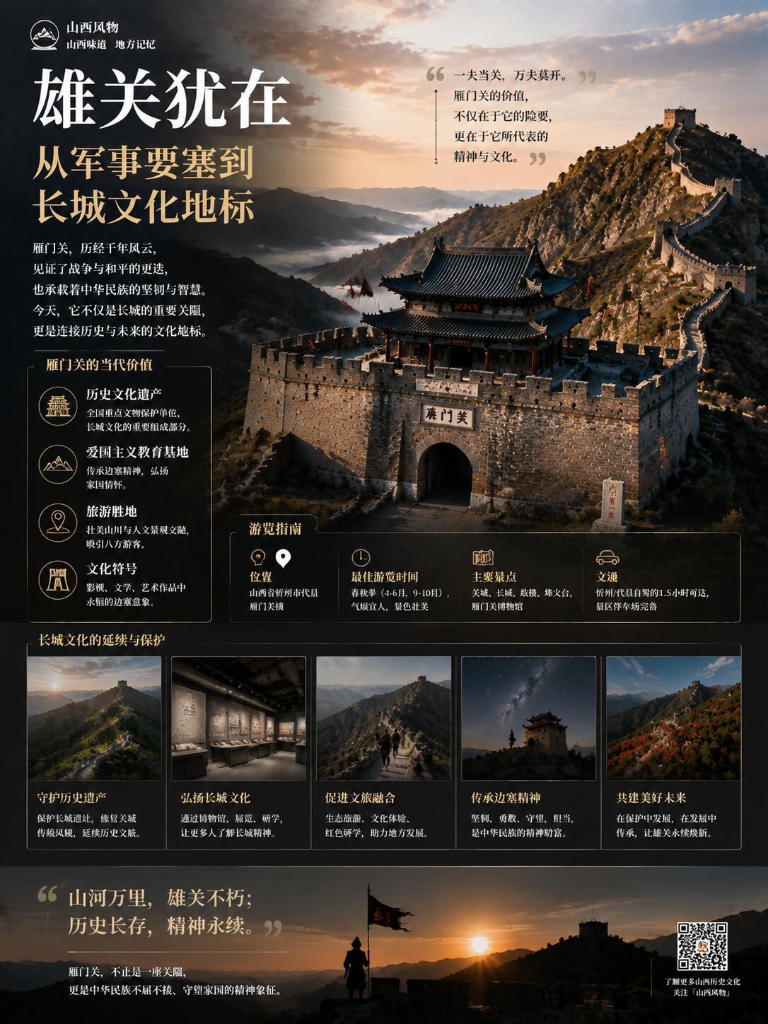 雁门关天下雄关背后的历史风云。都说一座雁门关，半部华夏史。它没有长城的全民热度，