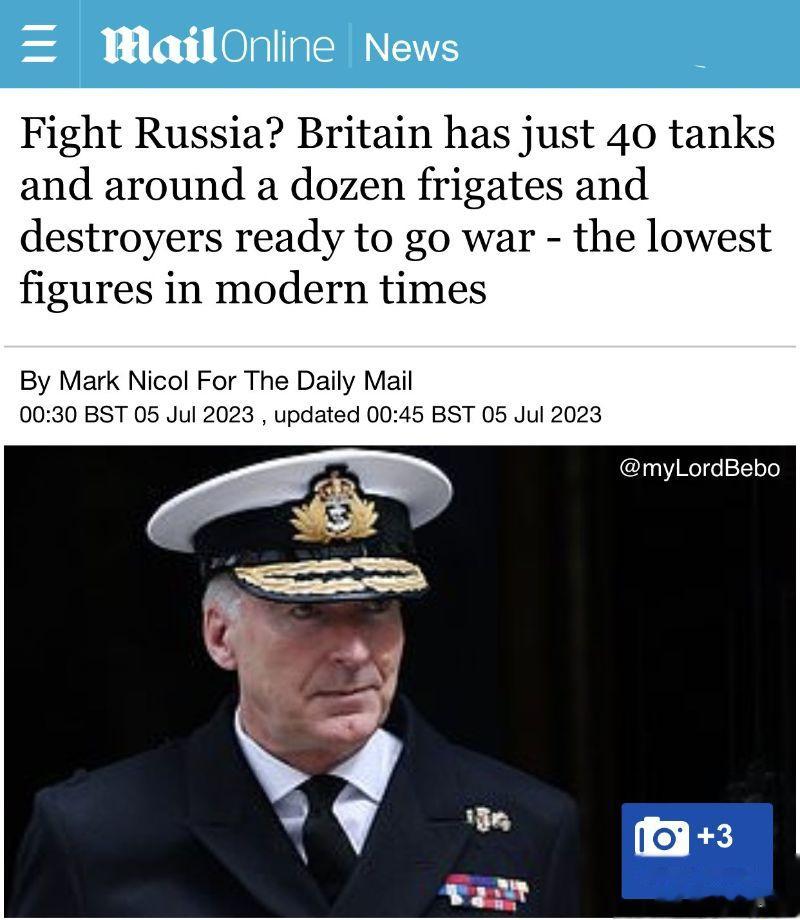 英国不要担心嘛，40辆坦克也是坦克，足够给乌克兰打一周了 ​​​