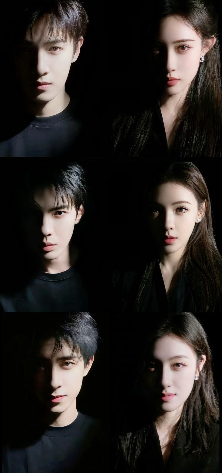 网友做的《九重紫》孟子义、李昀锐 ；《深情眼》张予曦、毕雯珺；《朝雪录》李兰迪、