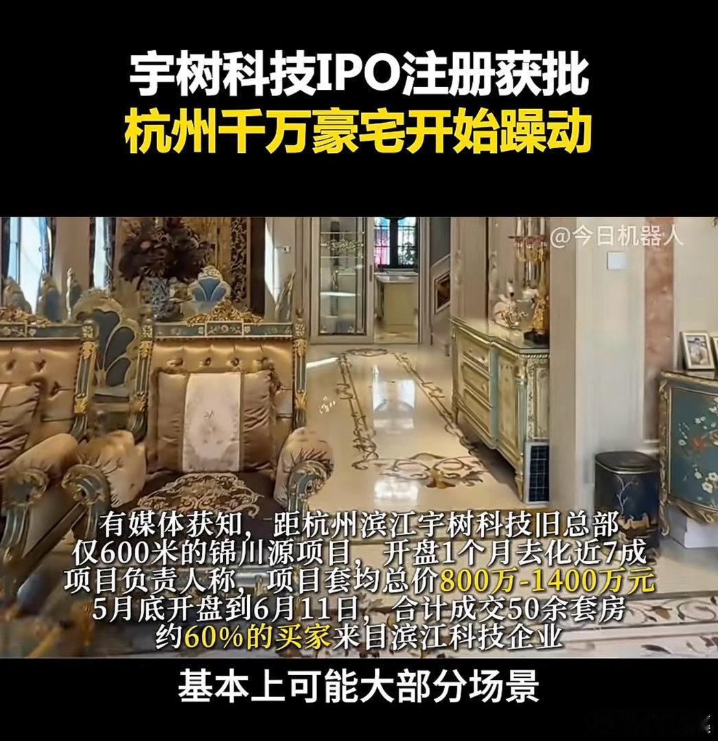 这是韭菜们给高管们众筹买豪宅么？宇树科技