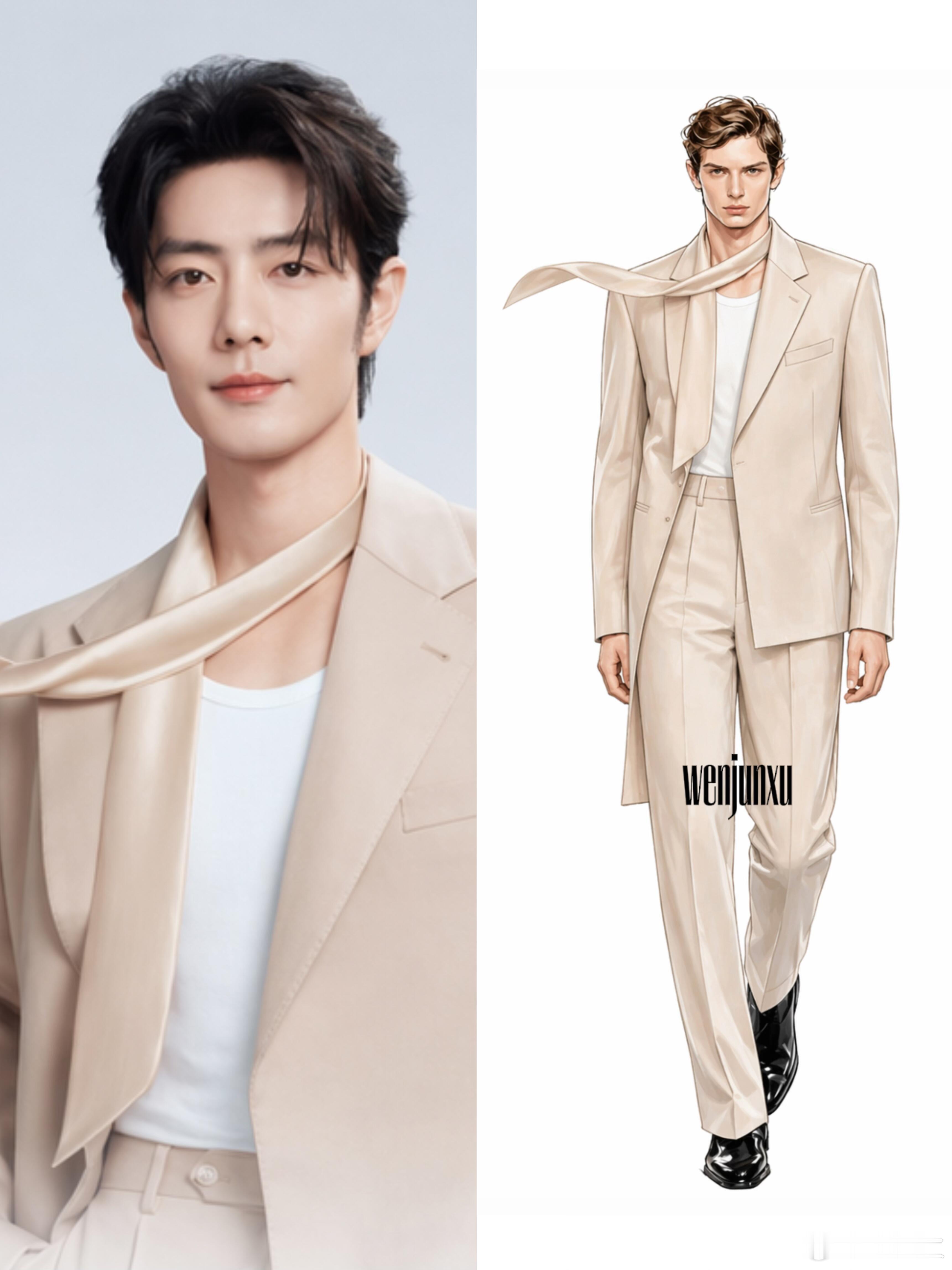 定制西装被认领了，飒！哪怕设计师身在美国也迅速地认领，这才合理嘛顶流意味着怎样泼