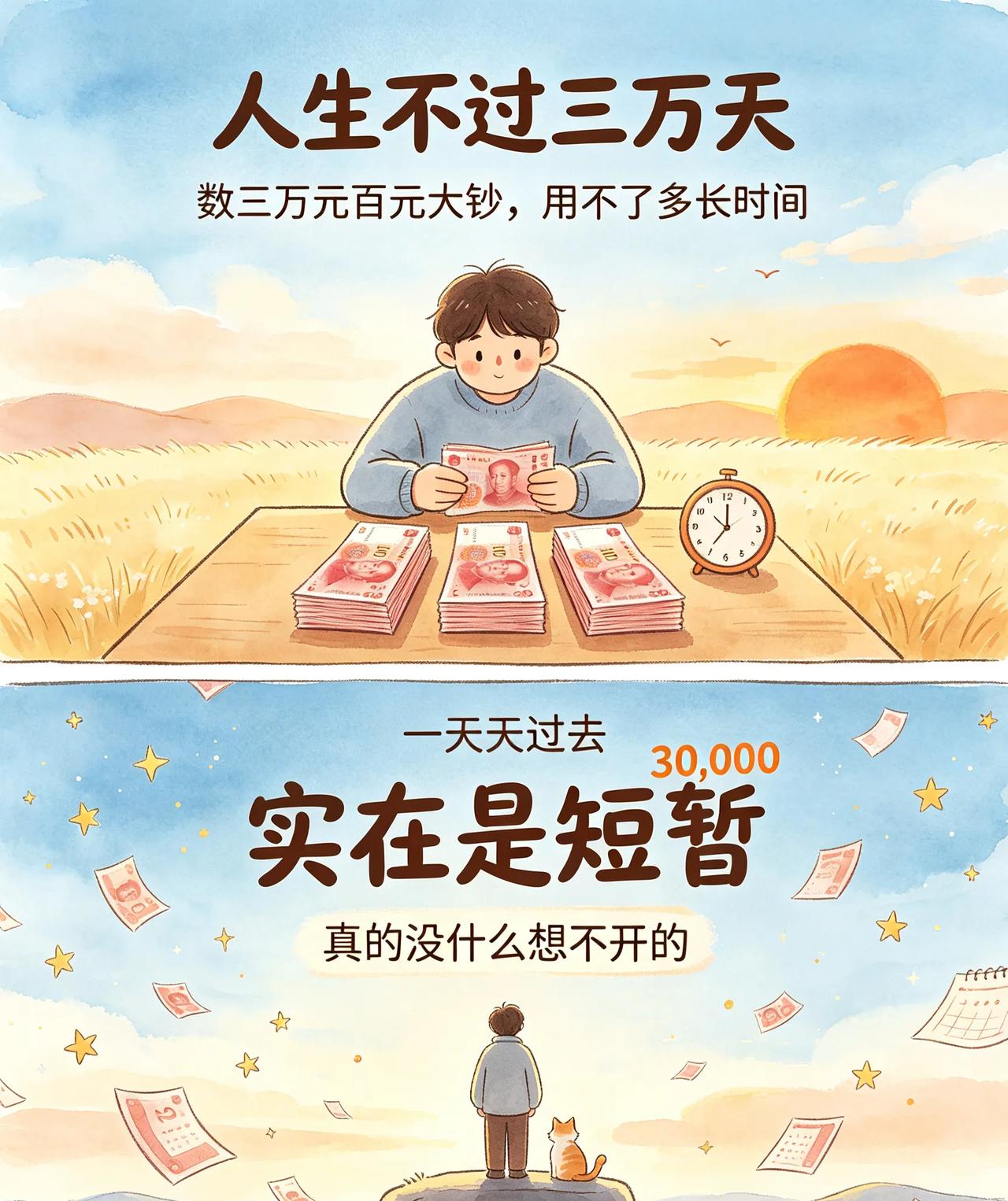 你能活到82岁吗？
    人生不过3万天，没啥值得纠结的！
     如果让你