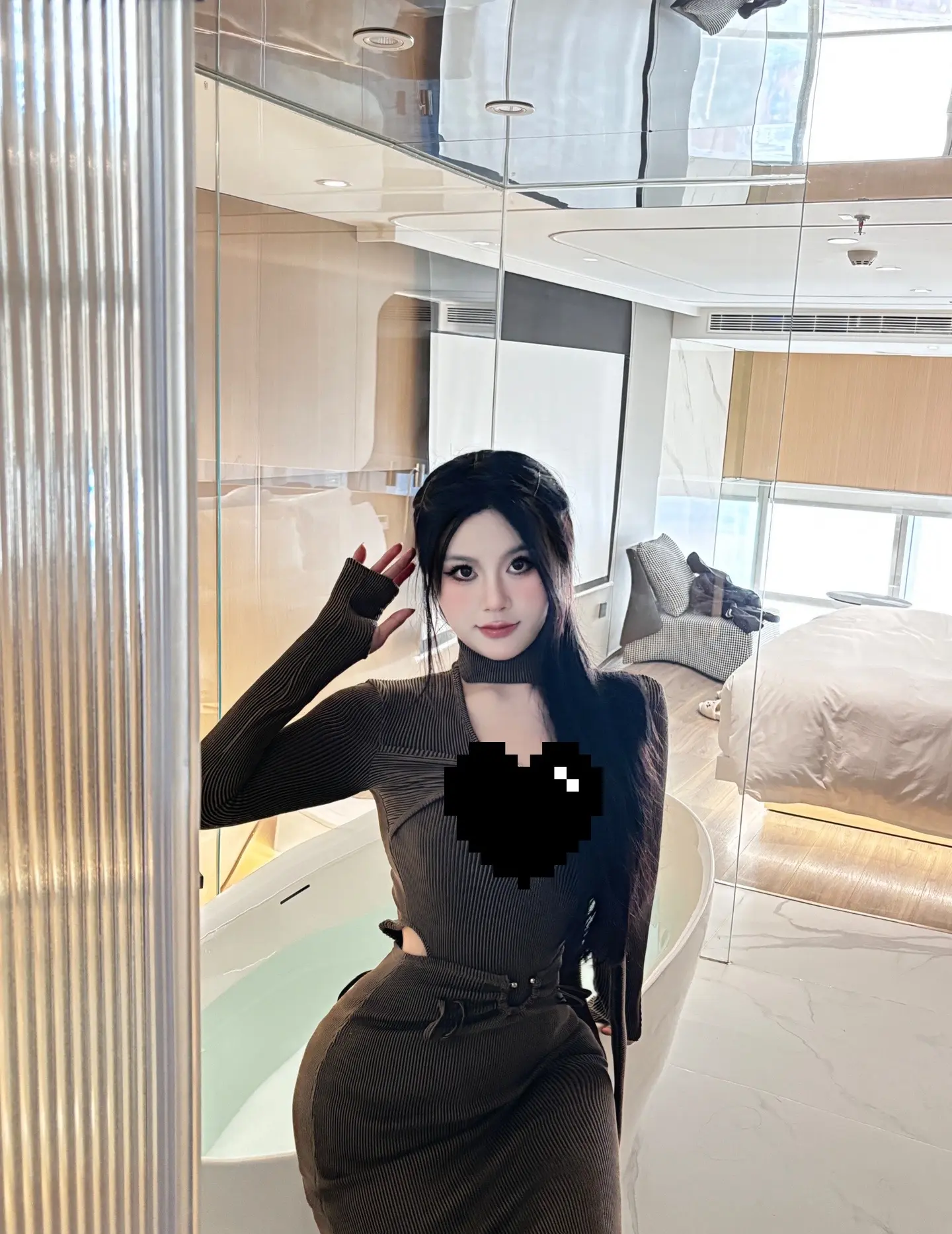 看见你了。