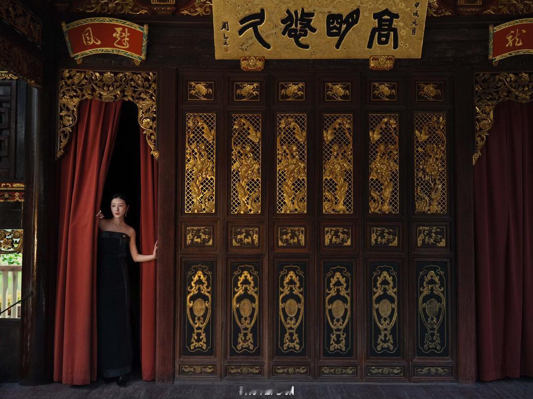徐娇在宁波天一阁拍杂志徐娇在宁波美的像中国水墨画我不允许还有人没看过在故乡宁波天