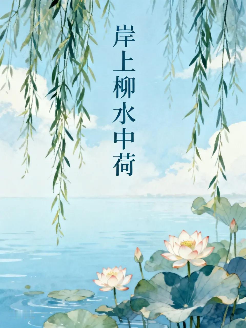 下联:夏雨淋开水上荷。邀君赐上联
对上：春雷震醒河边柳
出下：夏雨淋开水上荷
