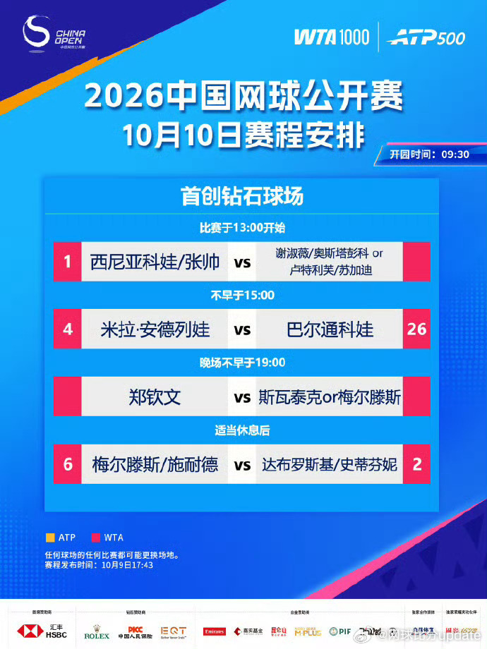2026中网 郑钦文明天晚上 19:00登陆钻石球场又要打夜场了 加油～张帅/西