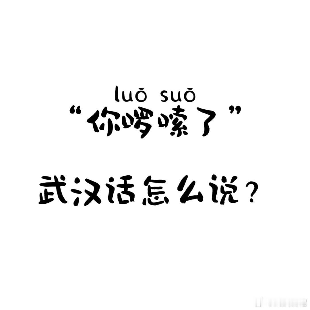 “啰嗦”梗爆火，你知道【你啰嗦了】用武汉话怎么说吗？评论区告诉日记君～  