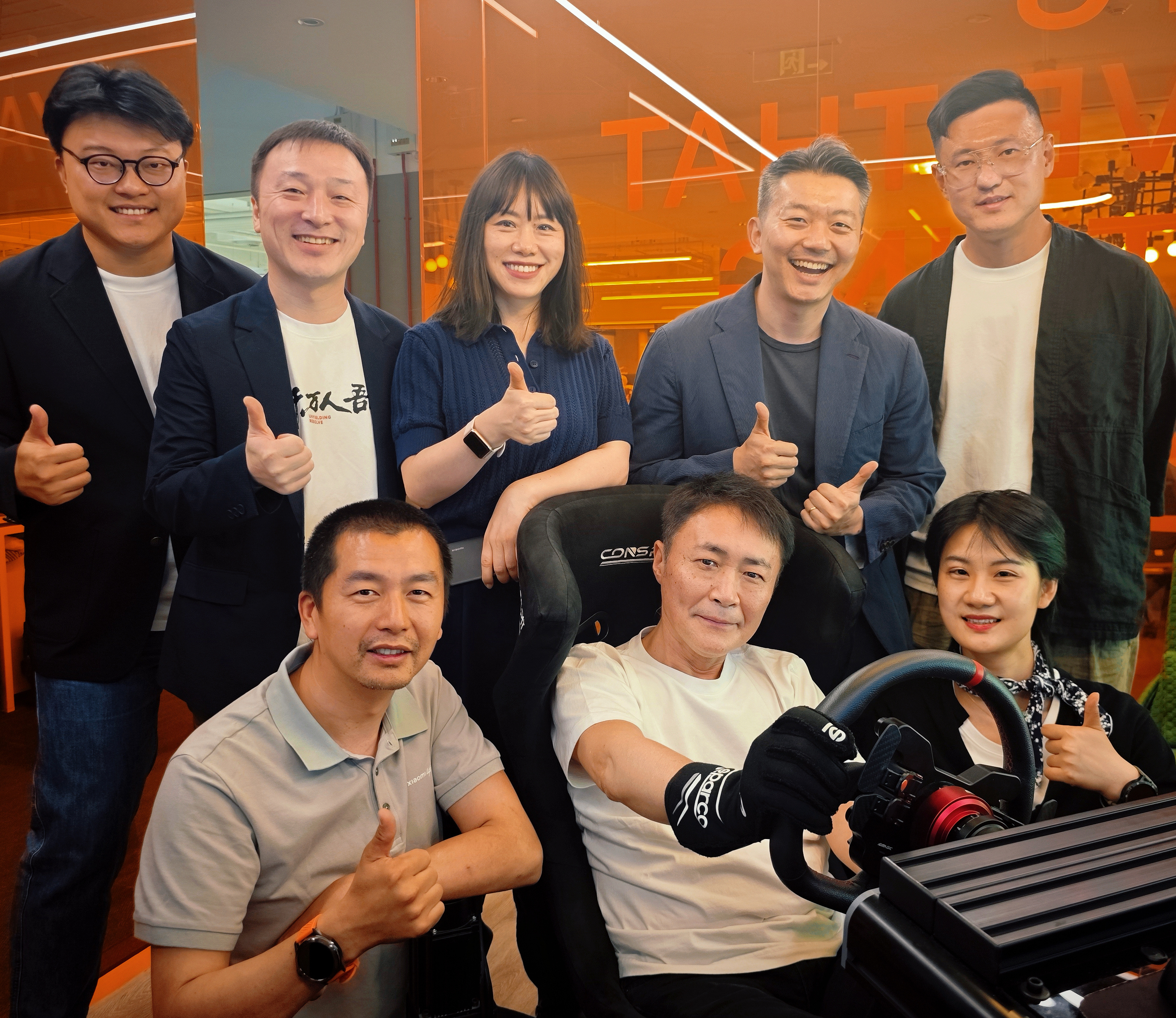 听闻能够驾驶Ultra，山内先生是从欧洲赶到北京。山内先生非常认真，在来的路上就