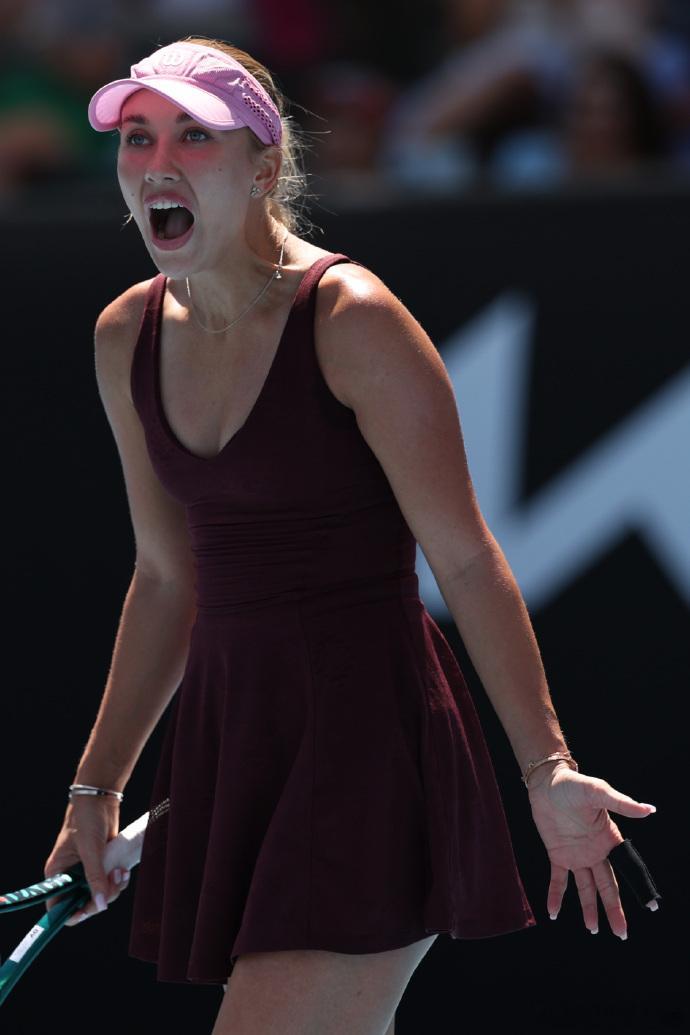 萨巴伦卡等不到拉杜卡努澳网2026 女单第二轮，拉杜卡努在首盘5-3灵犀那，最终