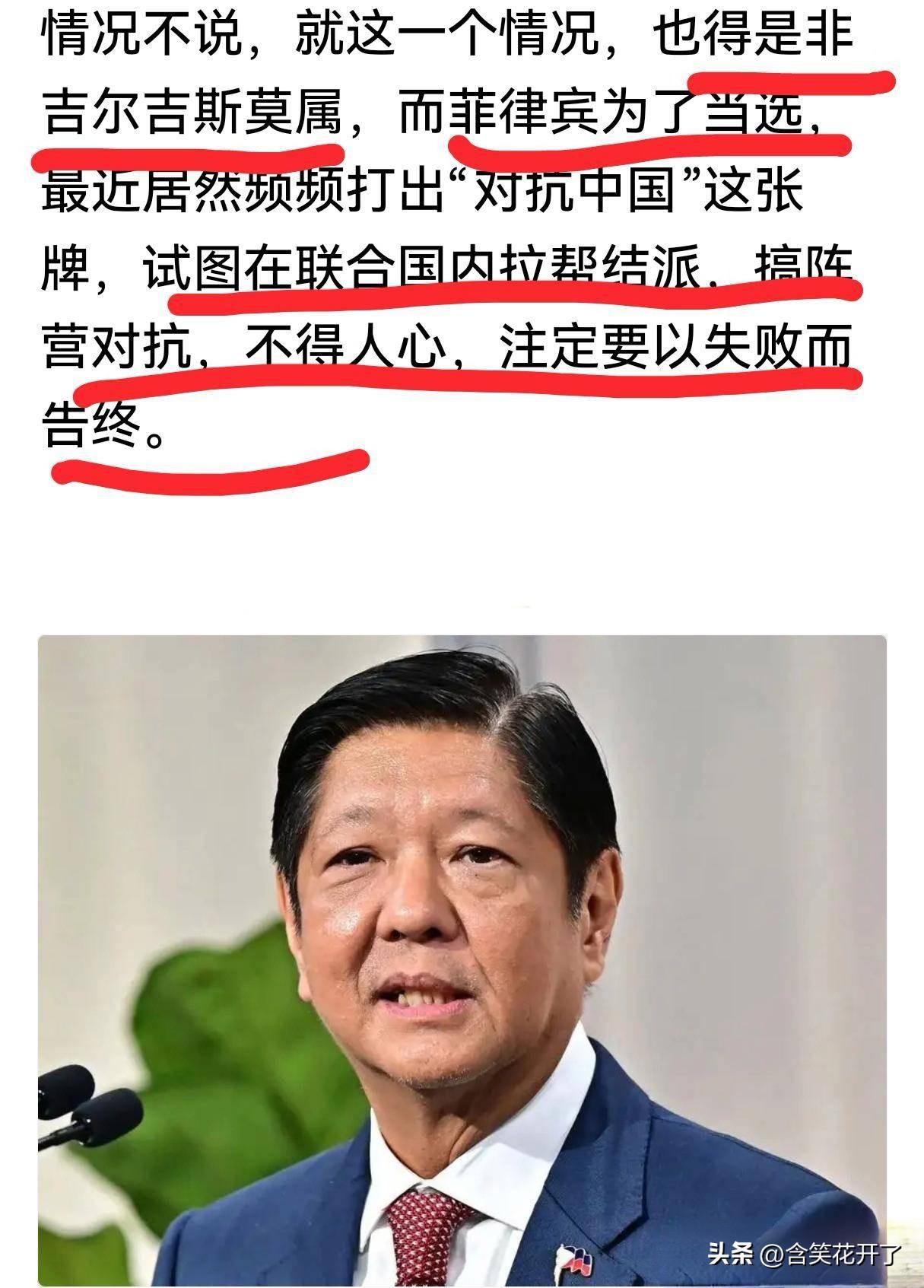 菲律宾落败联合国安理会非常任理事会，这是社会主流趋所向，也是正义所在。

安理会