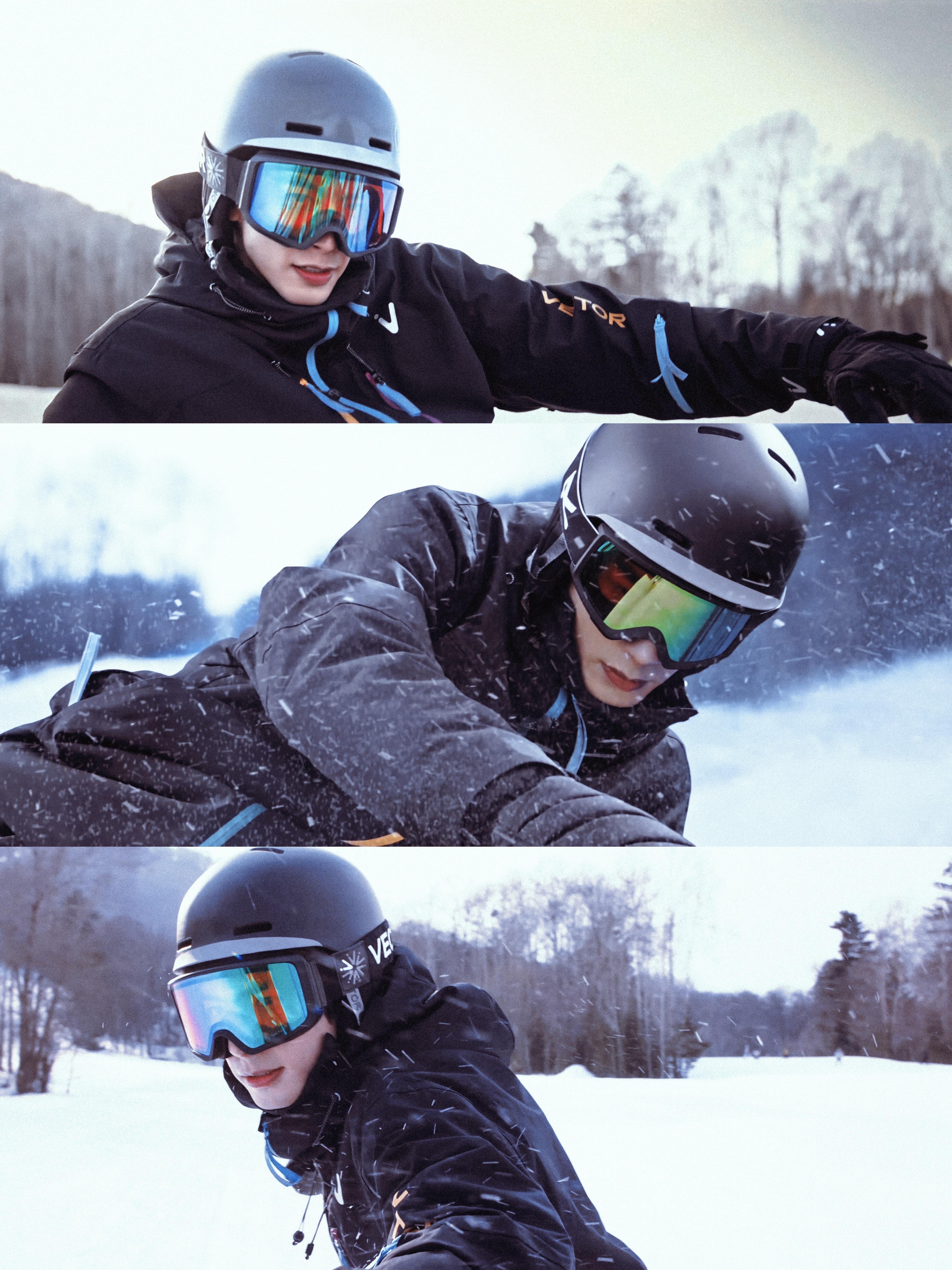 ·林屿森滑雪出大片了· 