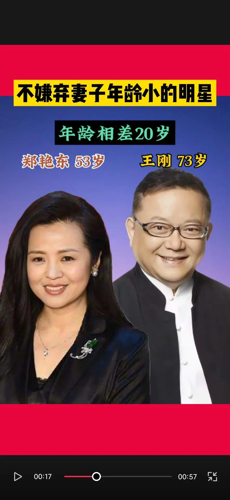 20对明星夫妻相差年龄最大