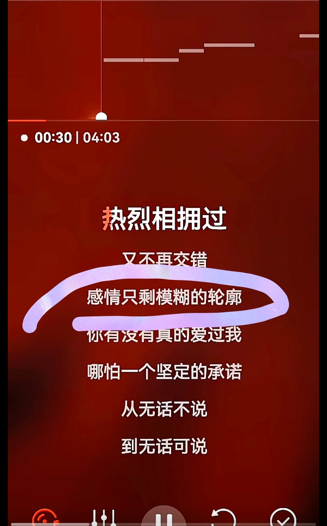 感情只剩模糊的轮廓 