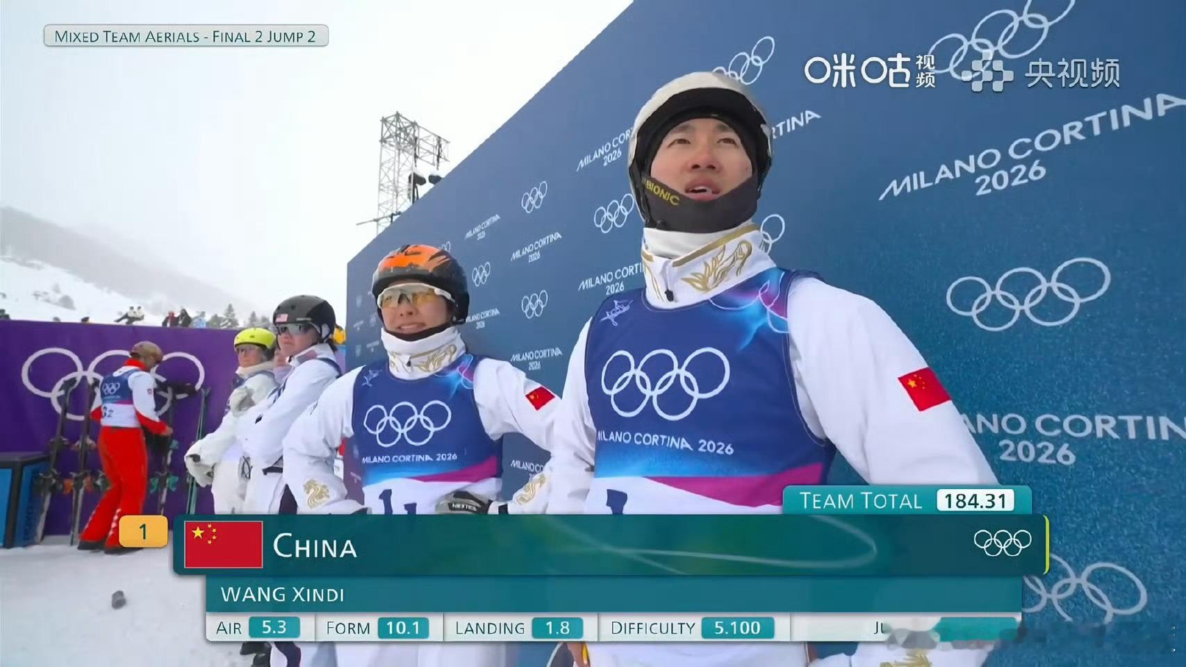 王心迪第二跳失误了…团体赛悬了徐梦桃王心迪李天马出战混团王心迪第二跳失误王心迪第