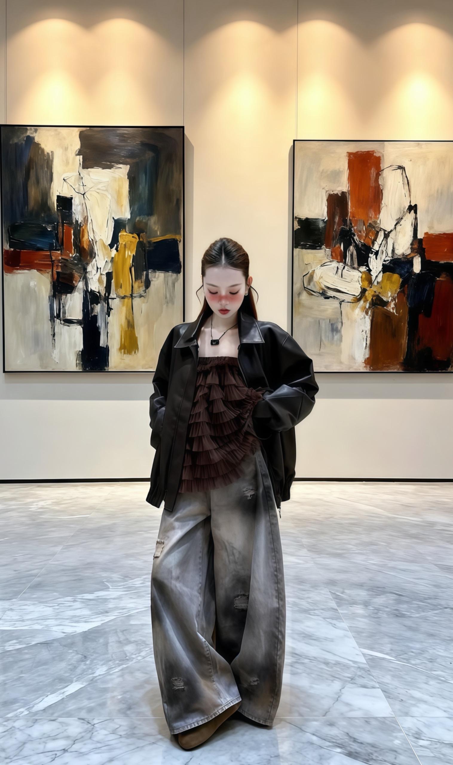 时髦穿搭 辣妹ootd穿搭攻略又酷又飒 酷女孩穿搭 欧尼穿搭