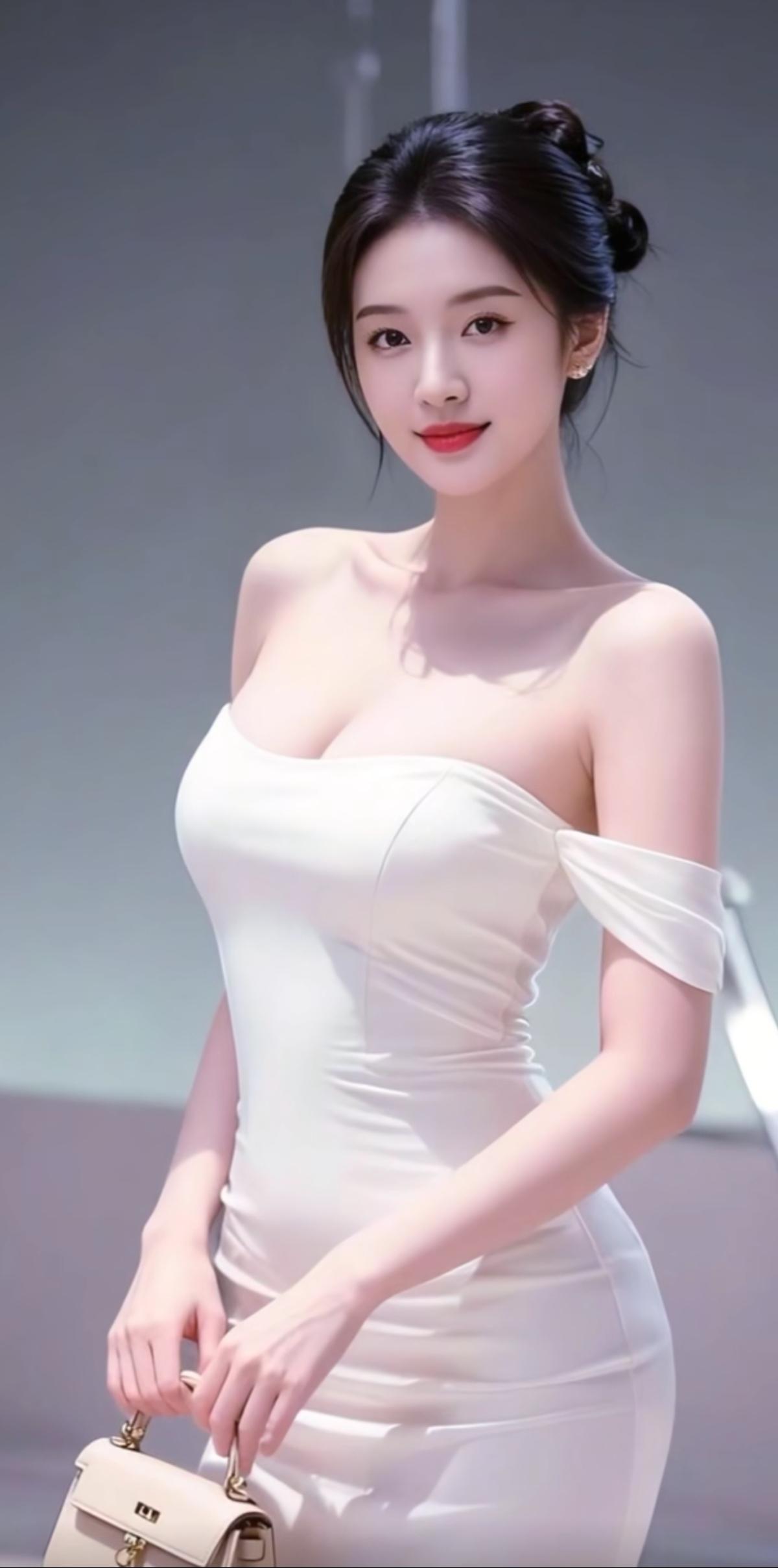 玉人如雪，笑靥如花。