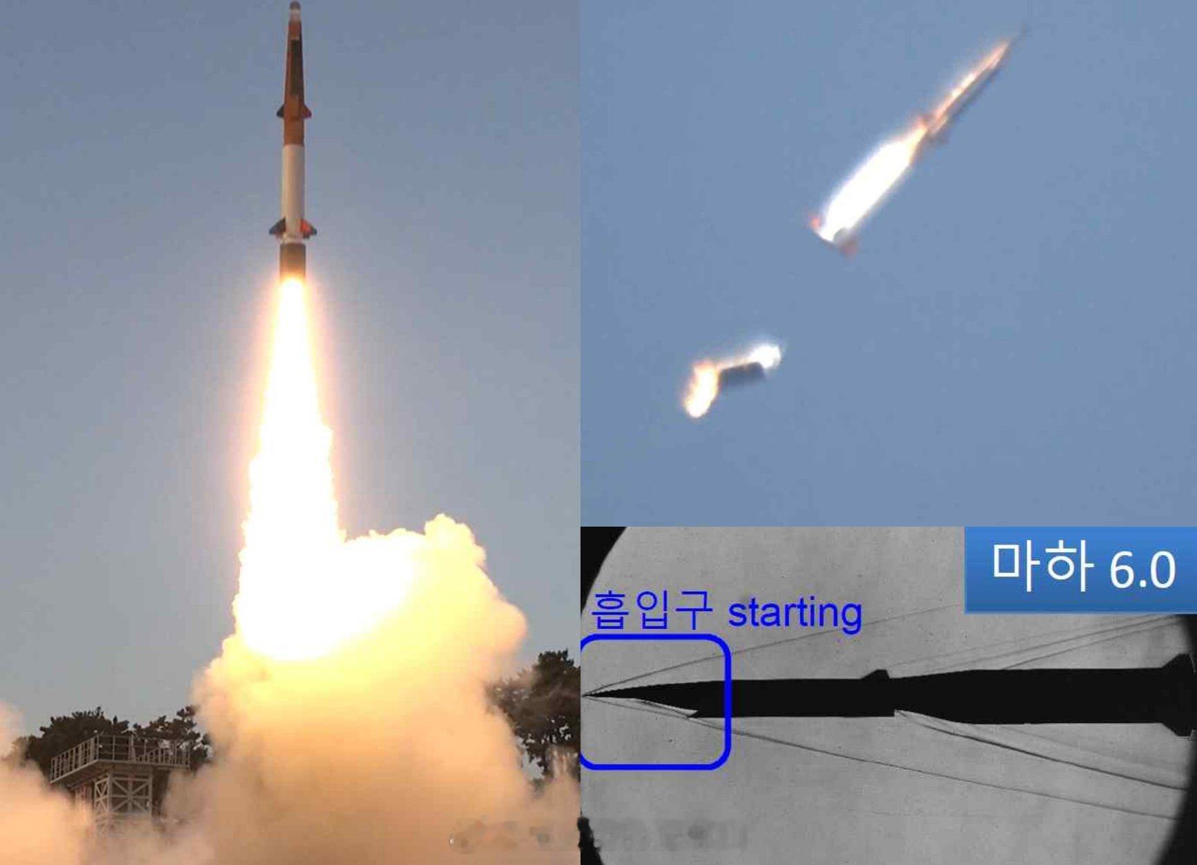 🇰🇷哈基棒今天突然公布了他们的Hycore吸气式高超验证弹试射画面，之后可能