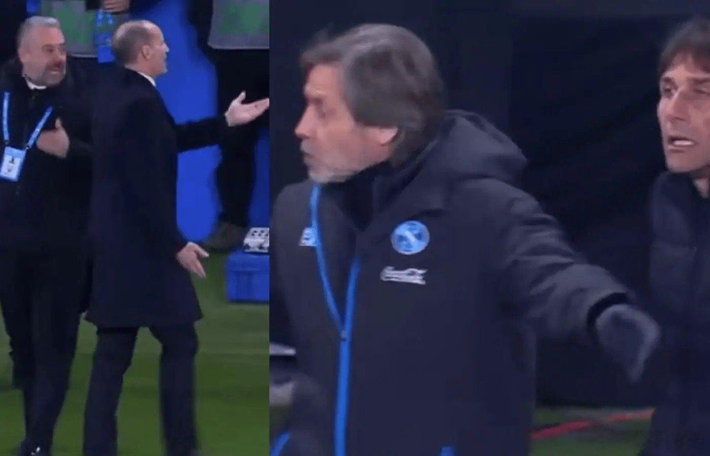 官方：那不勒斯足球俱乐部强烈谴责 AC 米兰主教练阿莱格里在意大利超级杯半决赛中