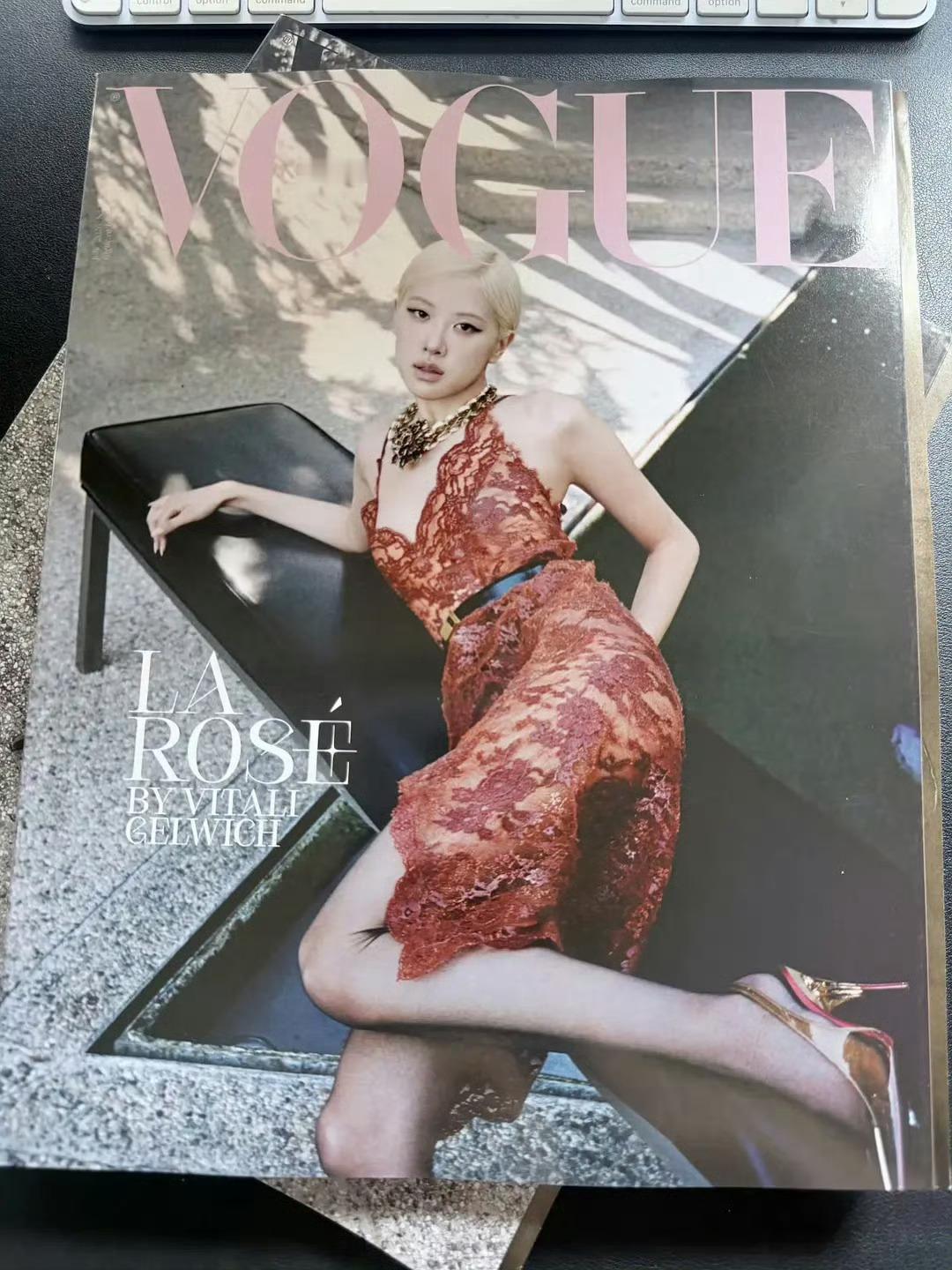 Gucci为宁艺卓全球广告大片在VOGUE日韩两版都进行了投放，老来得女就这样V