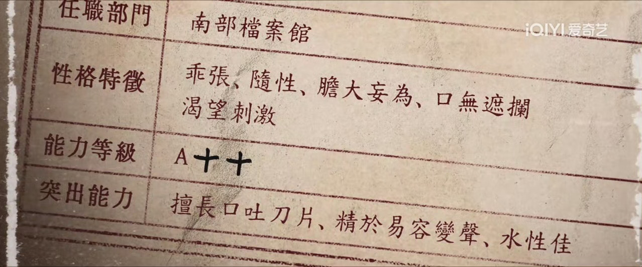 张海盐的官方能力评级是A➕➕，有说➕➕是海盐自己写的。丁禹兮对此的解释：有没可能