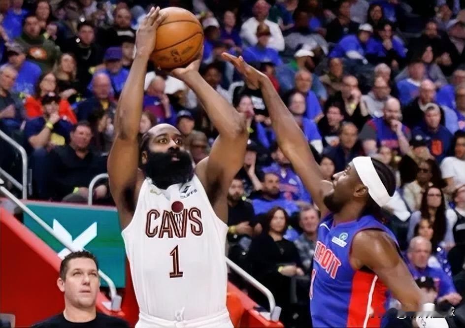 离谱！骑士主场赛点在手，ESPN居然看好活塞53.3%赢球？哈登第一个不答应
