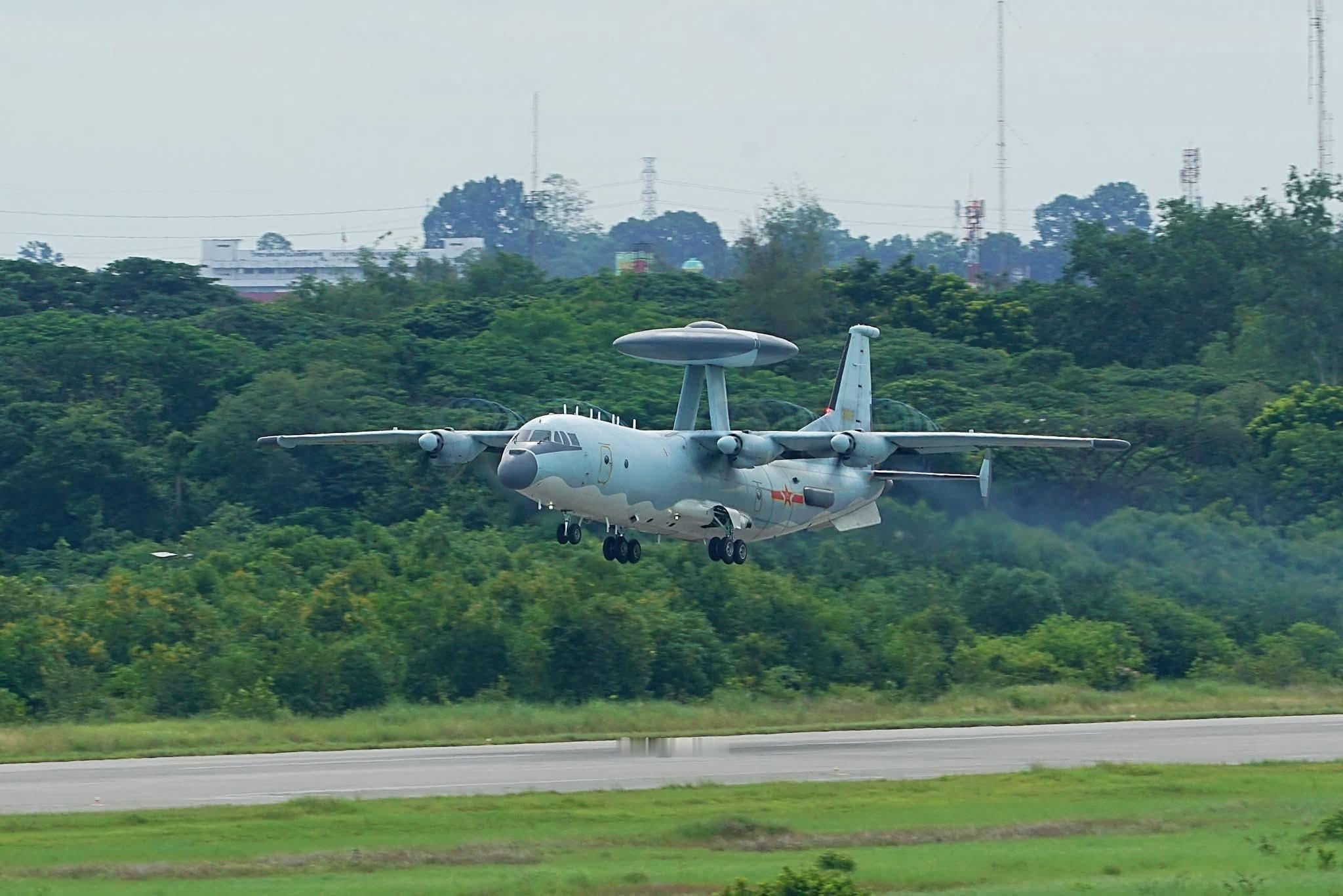 飞扬军事 参加中泰空军联合演习的空警-500预警机 
