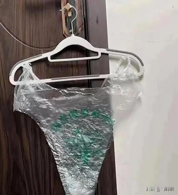 第一次去朋友家吃饭，到了她租的房子，一进门关上门就看见门背后挂着个垃圾袋，当时就