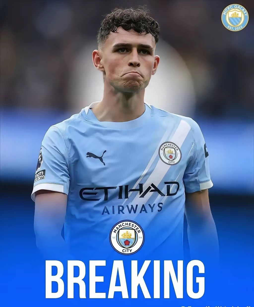 今日有消息称，曼城“太子”菲尔·福登想走，巴萨已悄悄与其团队接触，26岁的福登对