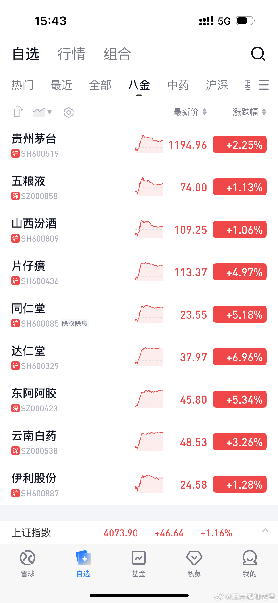 好久没有见到这样的场景了，截个图记录一下629行情