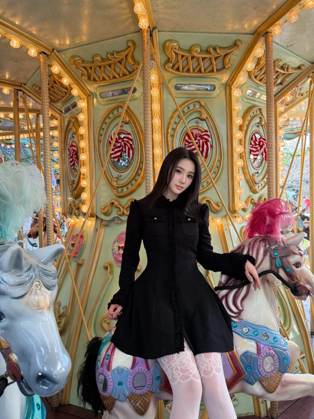 显瘦不假白，新年第一双白丝