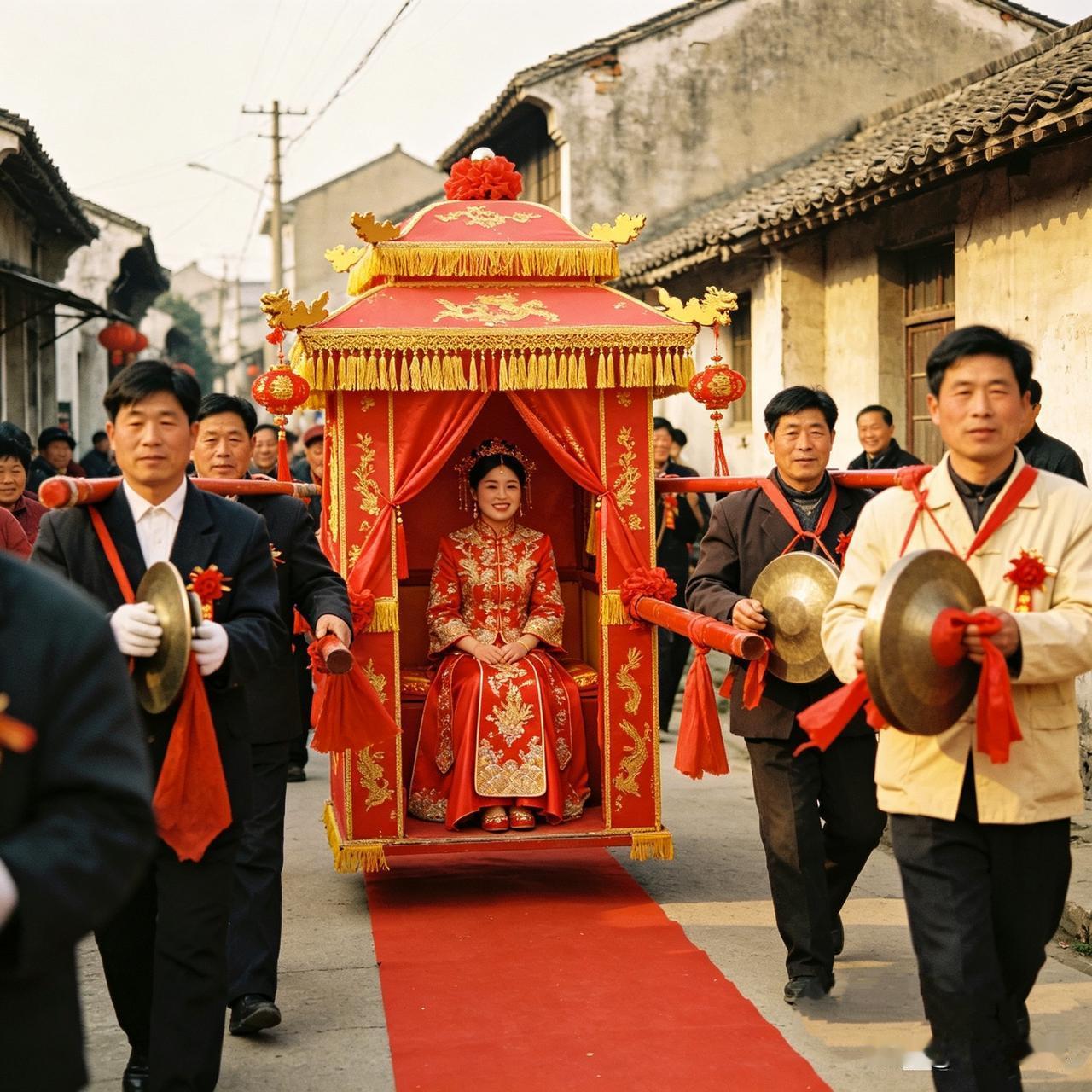 农村娶媳妇交通工具变迁，满满的年代回忆
 
时代不停更迭，农村娶媳妇的代步工具，
