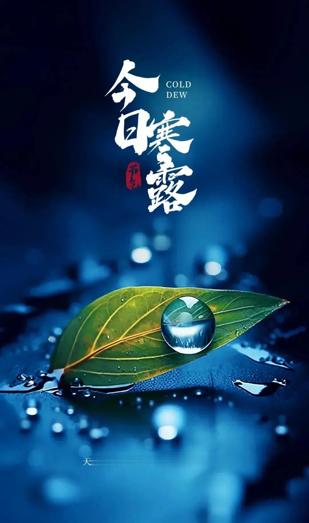 今日迎来寒露节气，恰值农历九月初六之良辰。

古语有云：“寒露若至月初头，冰封大