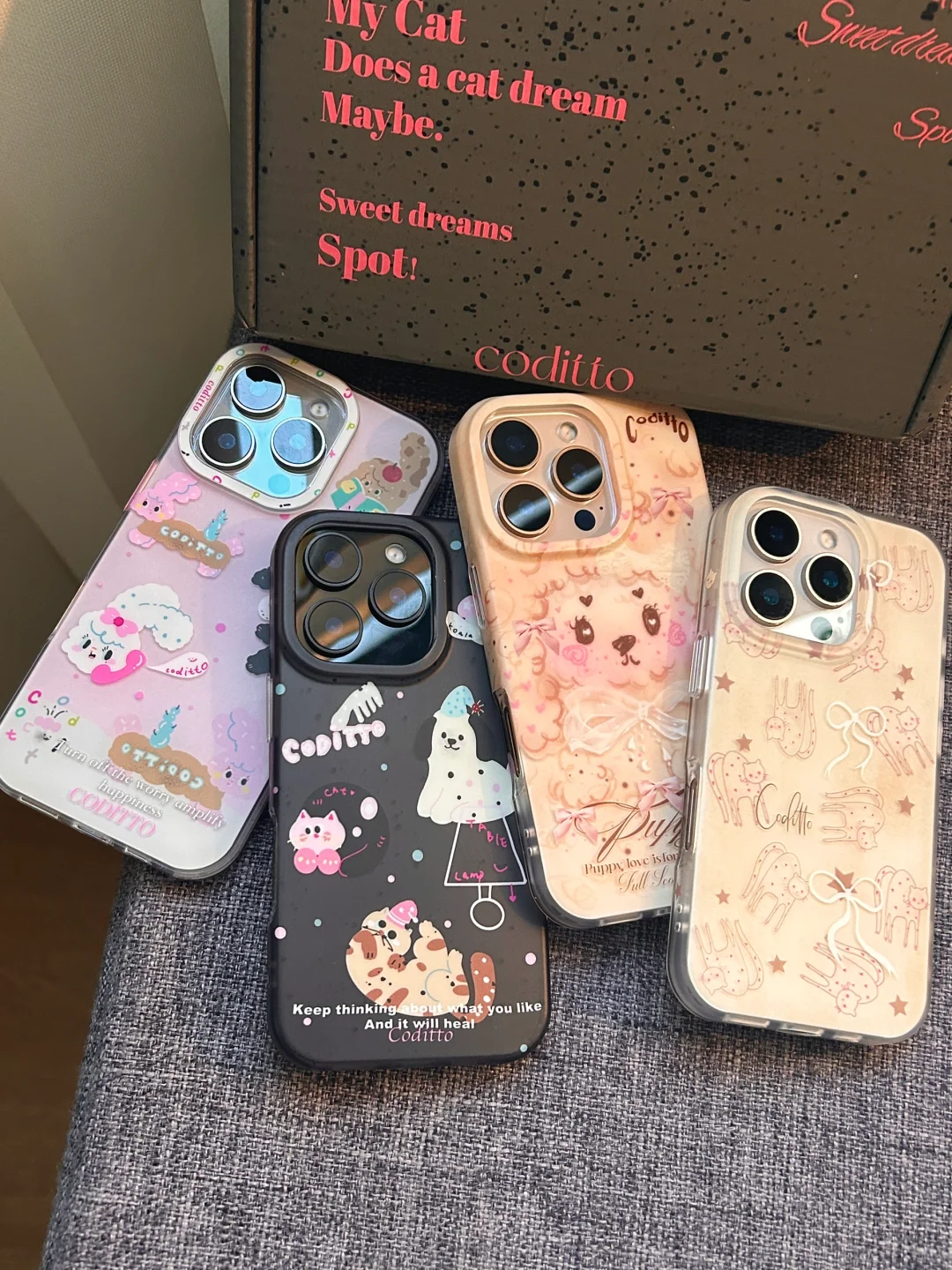 很喜欢的可爱涂鸦设计氛围感磨砂手机壳耶！！