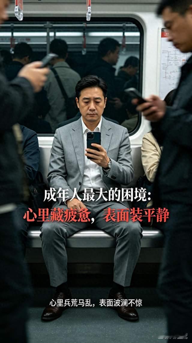 成年人最大的困境：心里藏疲惫，表面装平静