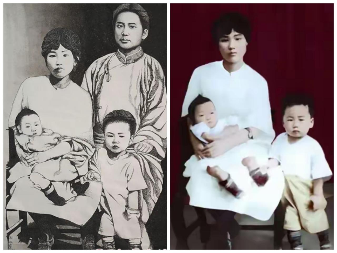 1924年，本有一次定格幸福的机会，却因严守党的纪律，毛主席缺席了那张全家福。此