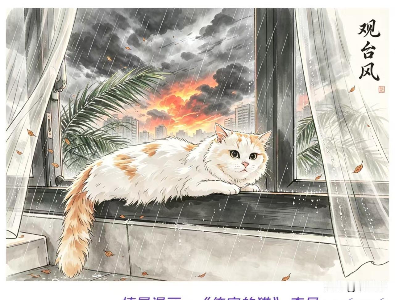 分享一张秋色的美景懒猫细故事