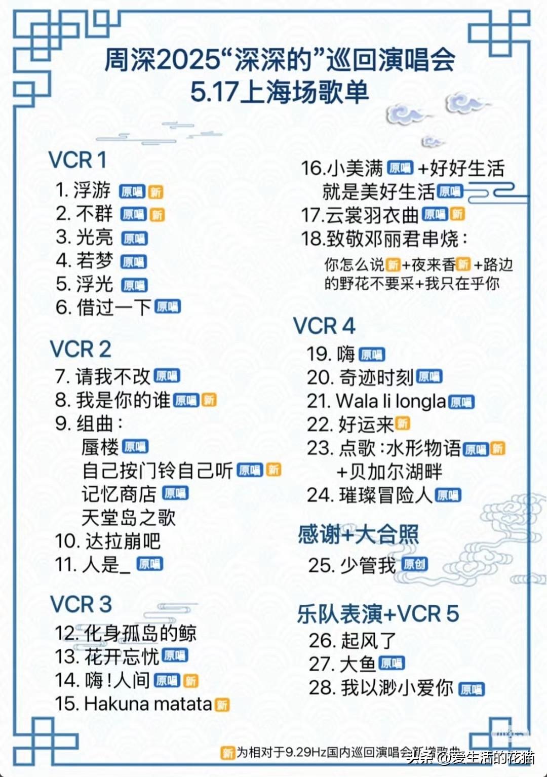 存一个2025全年深深演唱会的歌单，全到吓人，简直像一本厚厚的日记本。

都加了
