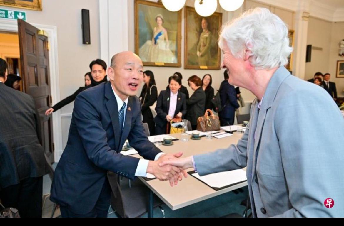 联合早报今天（16日）报道：台湾立法院长韩国瑜访英期间会见在欧台商时，呼吁台湾人