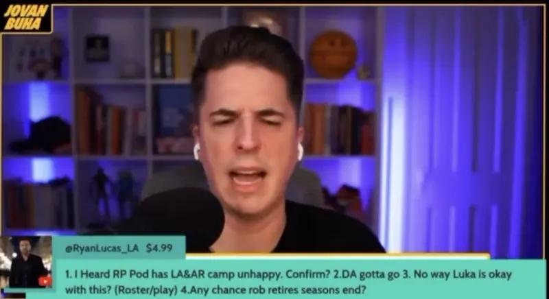 富保罗错了吗？
Buha：湖人内部人士对里奇保罗在播客上的言论感到不满。
富保罗