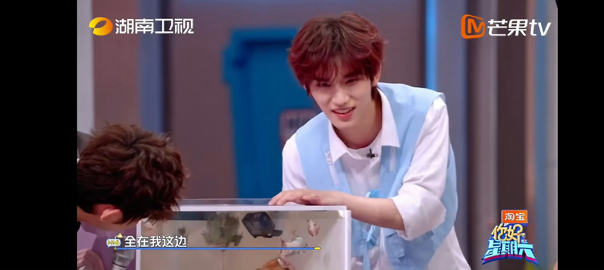 丁程鑫这就是不愿面对现实的我丁程鑫摸恐怖箱这段儿完全就是不愿面对现实的我，隔着屏