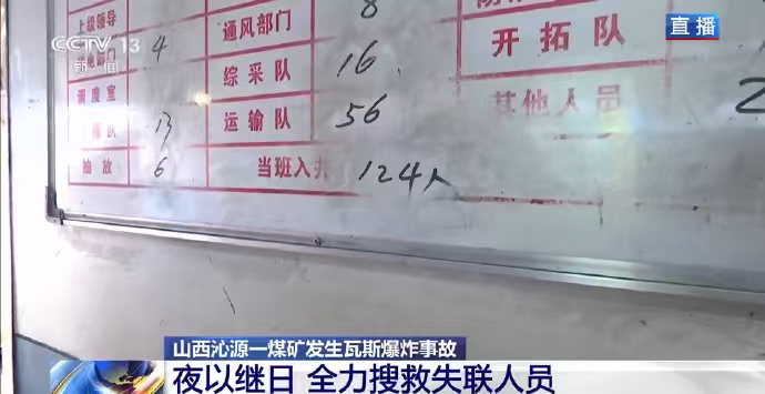 煤矿爆炸时247人下井仅记录124人生命容不得半点敷衍，全力开展搜救善后，严肃追