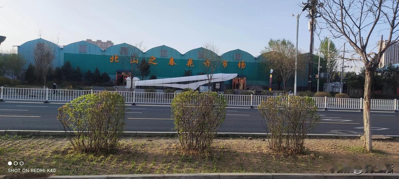 B出口，登高望远，一览北山公园风景，一饱眼福呼市北山之春花卉市场。近邻公租房，体