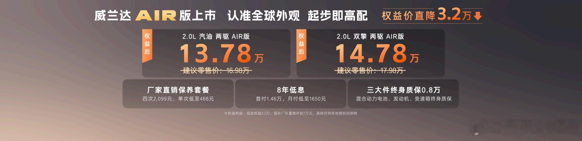 全新换代威兰达AIR版13.78万元起，打造全周期用车新价值新华AUTO：农历正