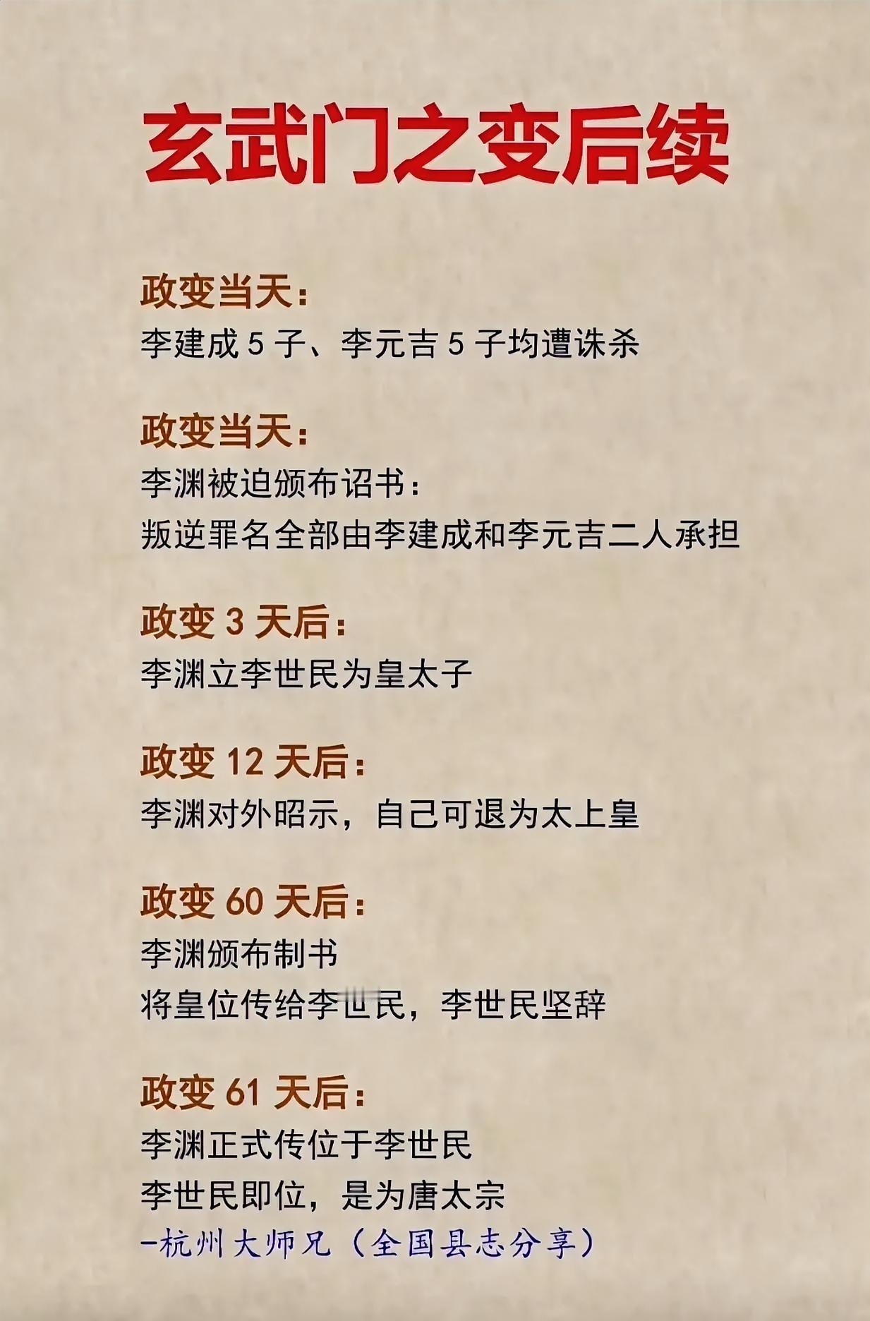 玄武门之变，你怎么看？