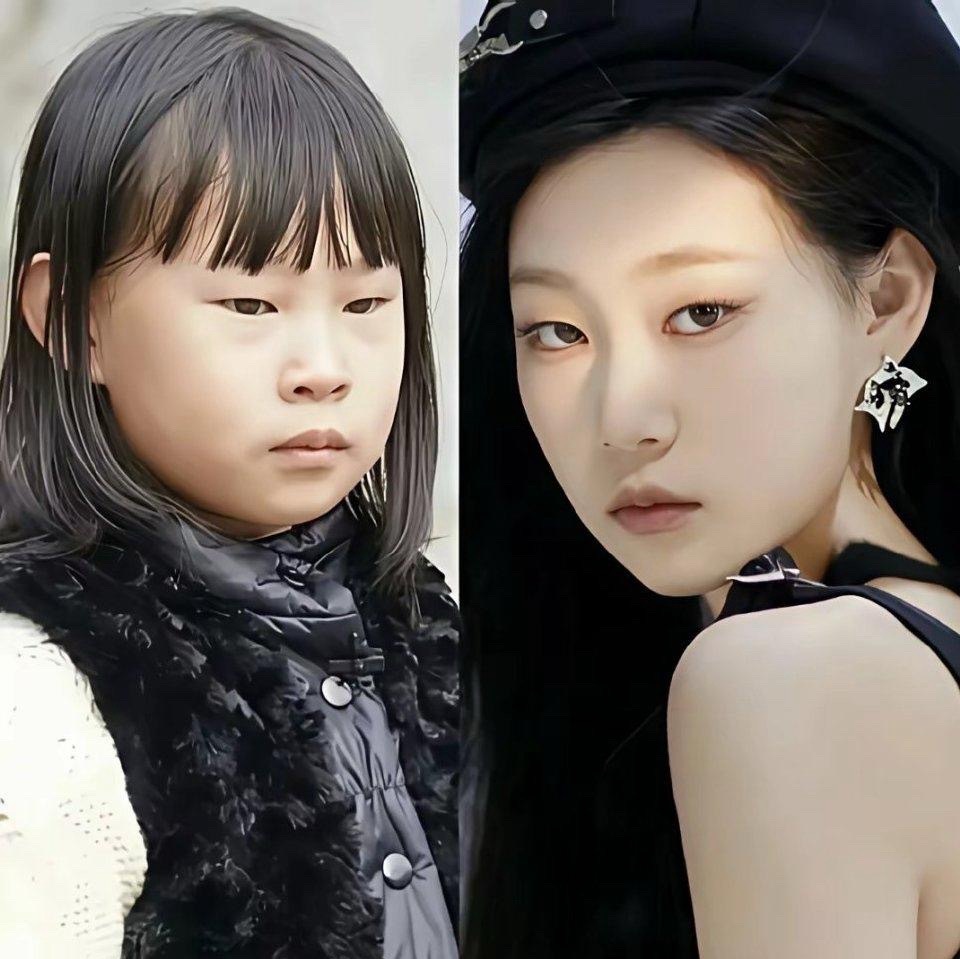 你能想到同一个人的颜值差距有多大！沈佳润其实这么看好像根本没什么变化，就是长开+