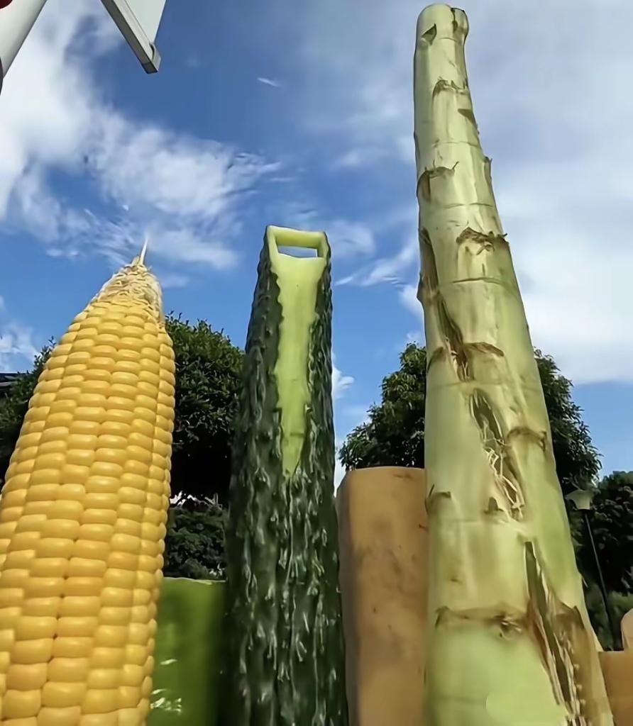 巨型玉米苦瓜竹笋暗藏玄机，读懂谐音，立马猜出省份

看图猜谜 脑洞谐音梗