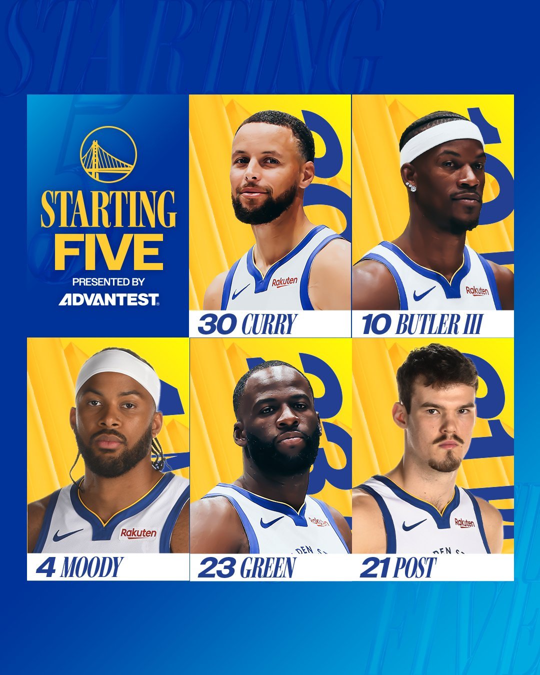 回归先发，赛季第十四次，加油！勇士记者daltJohnson谈：“该先发，令人惊