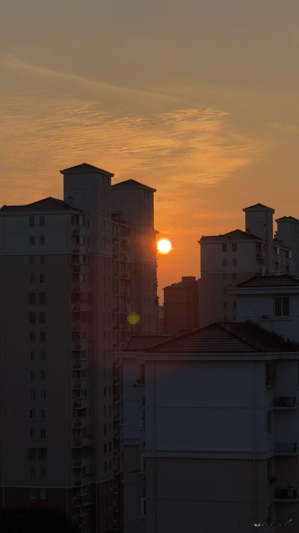 晒图笔记大赛马年第一天的夕阳